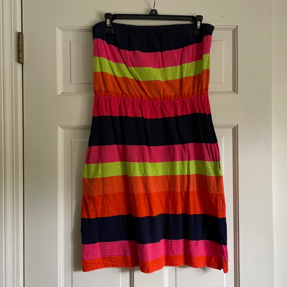 Crown & Ivy Cotton Strapless Dress size Petite Med
